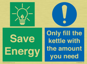 Save Energy - Only fill the kettle with the amount you need